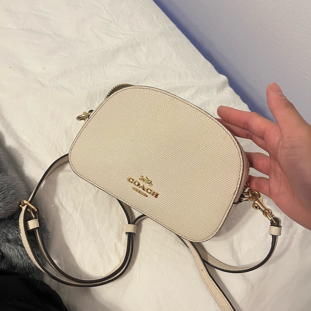 COACH white purse